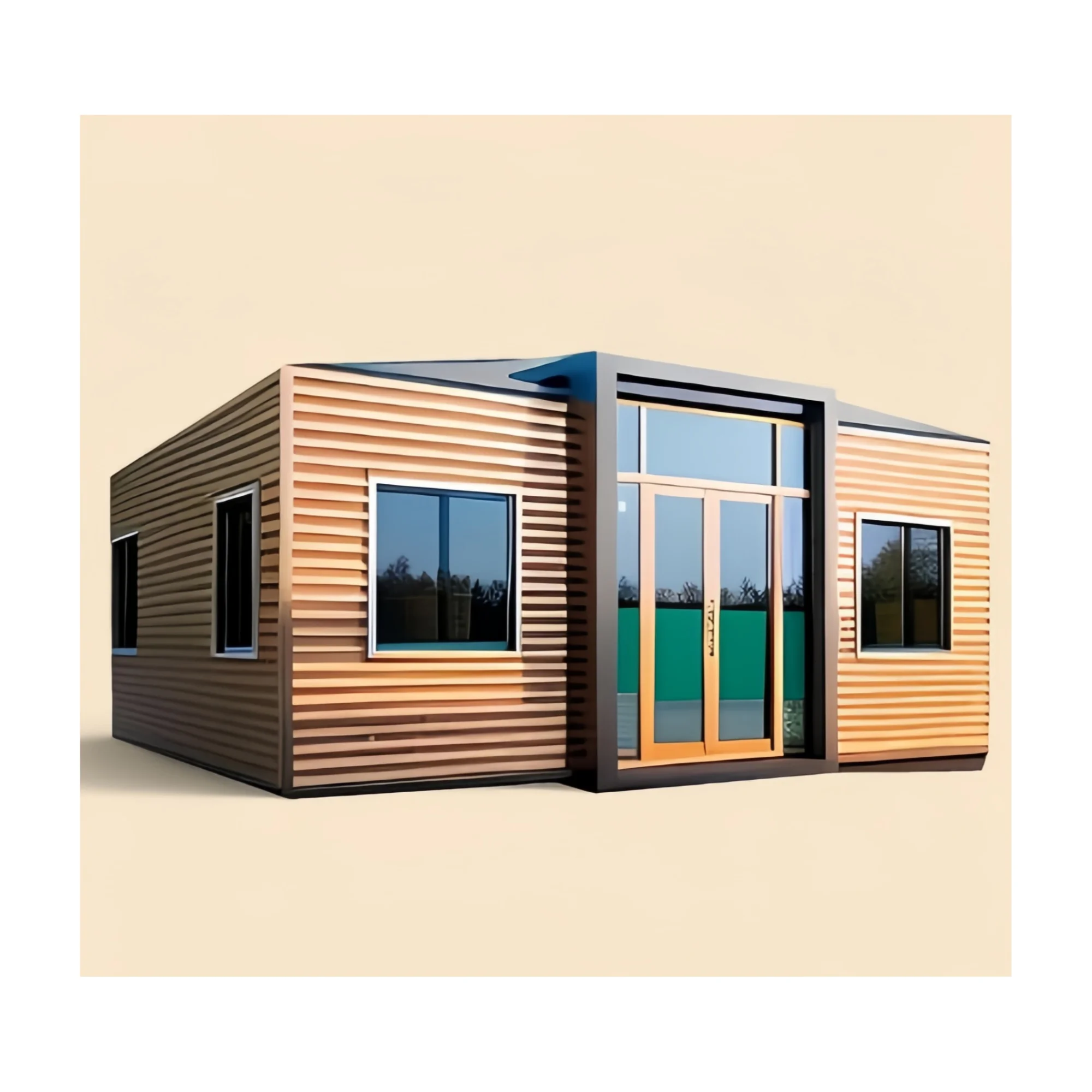 منزل حاوية 2 3 غرف نوم فاخرة متنقلة معيشة فيلا فندق 40FT 20FT جاهزة وحدات منزل قابل للتوسيع