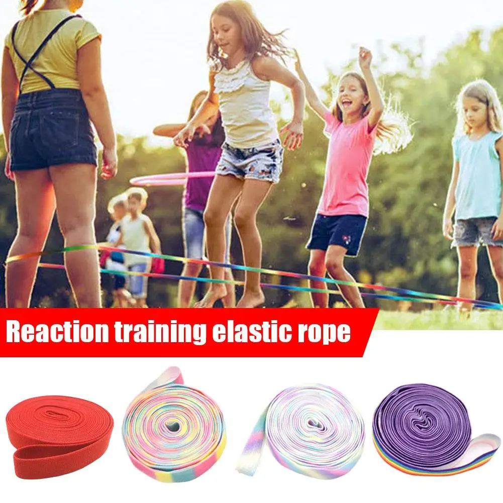 

Rubber Band Childrens Toys Lose Weight Skipping Chinese Game Classic Jump Outdoor Rope Toy Kids N1K2