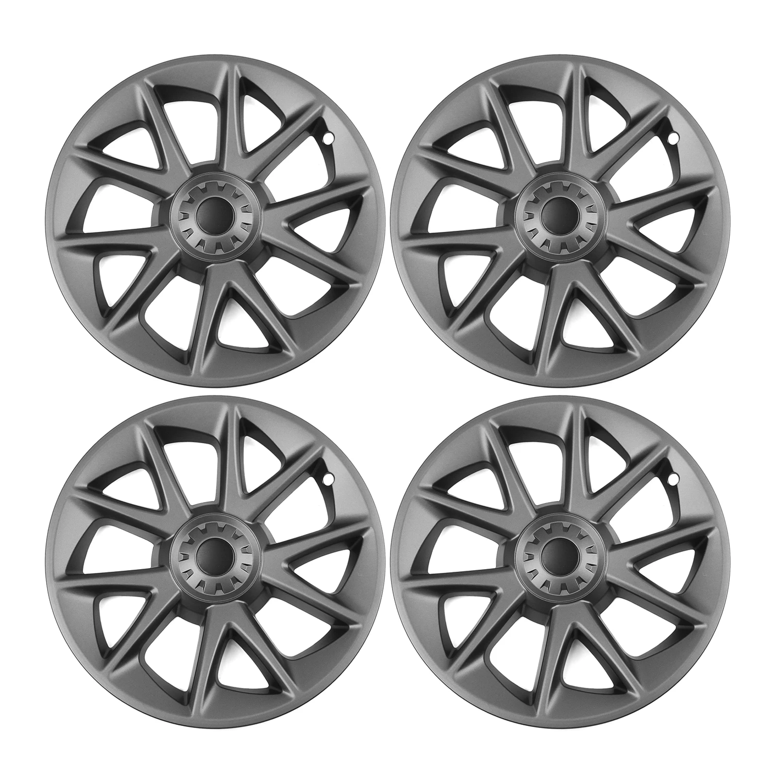 Gray 18 Inch Car Wheel Hubcap Rim Cover Hub Cap Automotive Part Blade Style For Tesla Model 3 2017-2023