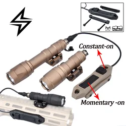 WADSN-Surefire M300A M600C M600 손전등, 사냥 스포트라이트 이중 기능 압력 스위치 스카우트 라이트 라이플 무기 손전등