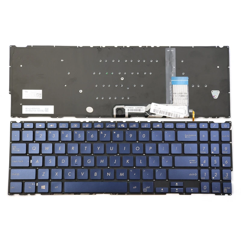 New For Asus ZenBook 15 UX533 UX533F UX533FD UX533FN UX533FTC UX534 UX534F UX534FAC Laptop Keyboard US Roya Blue With Backlit