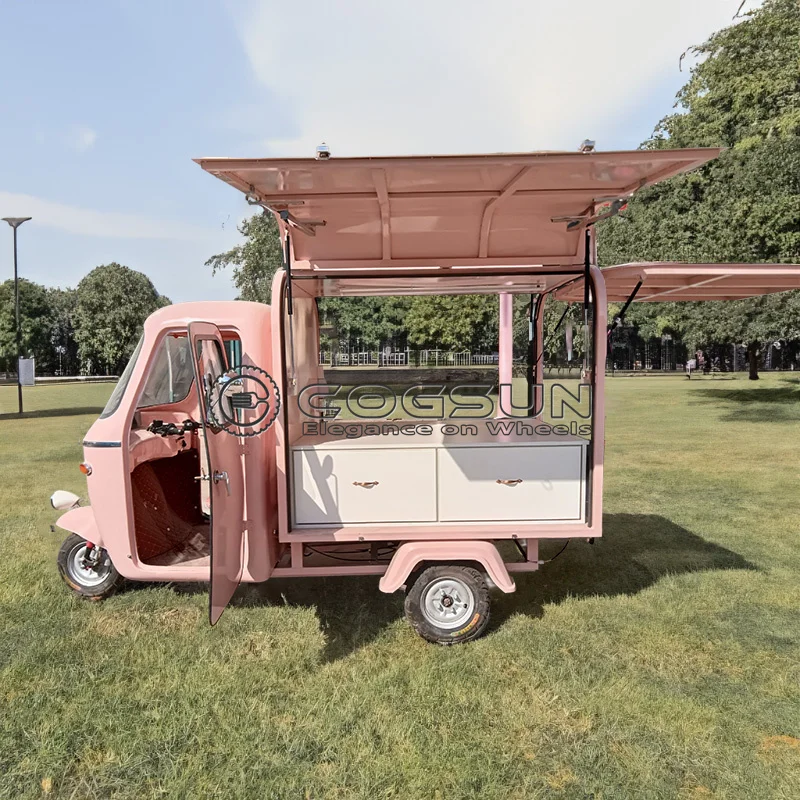 

Custom Logo Mobile Mini Ice Cream Food Cart Fast Food Trailer Fully Equipped Food Truck for Sale
