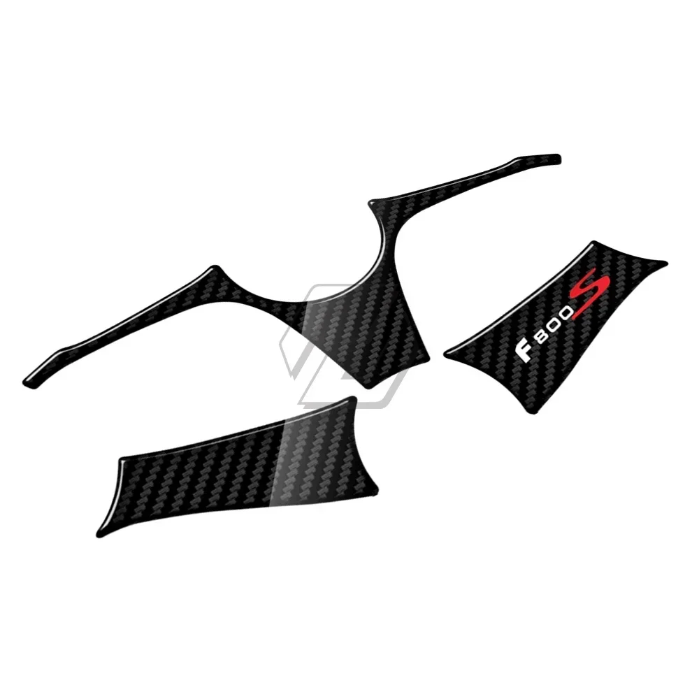 Untuk BMW Motorrad F800S 2007-2010 Stiker Garpu Depan Sepeda Motor 3D Pembela Triple Yoke Atas Tampilan Karbon