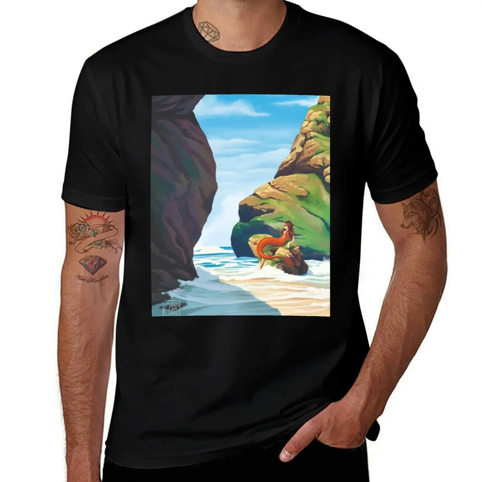 

Mermaid Lagoon T-Shirt Comfort Stretch Tee Shirt