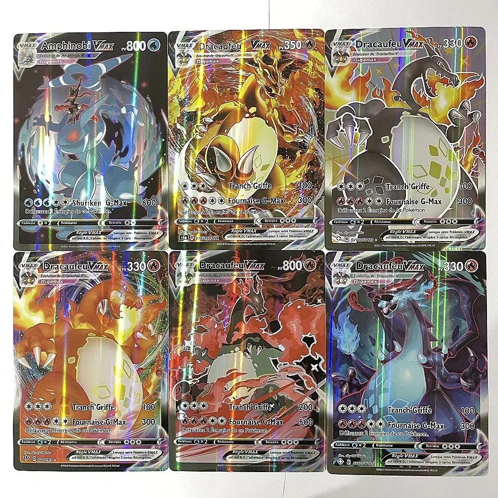 2024 Oversized Pokemon Cards 30Pcs Jumbo Letters Card Vmax Vstar GX Arceus Pikachu Charizard Super Shiny Rare Card Birthday Gift