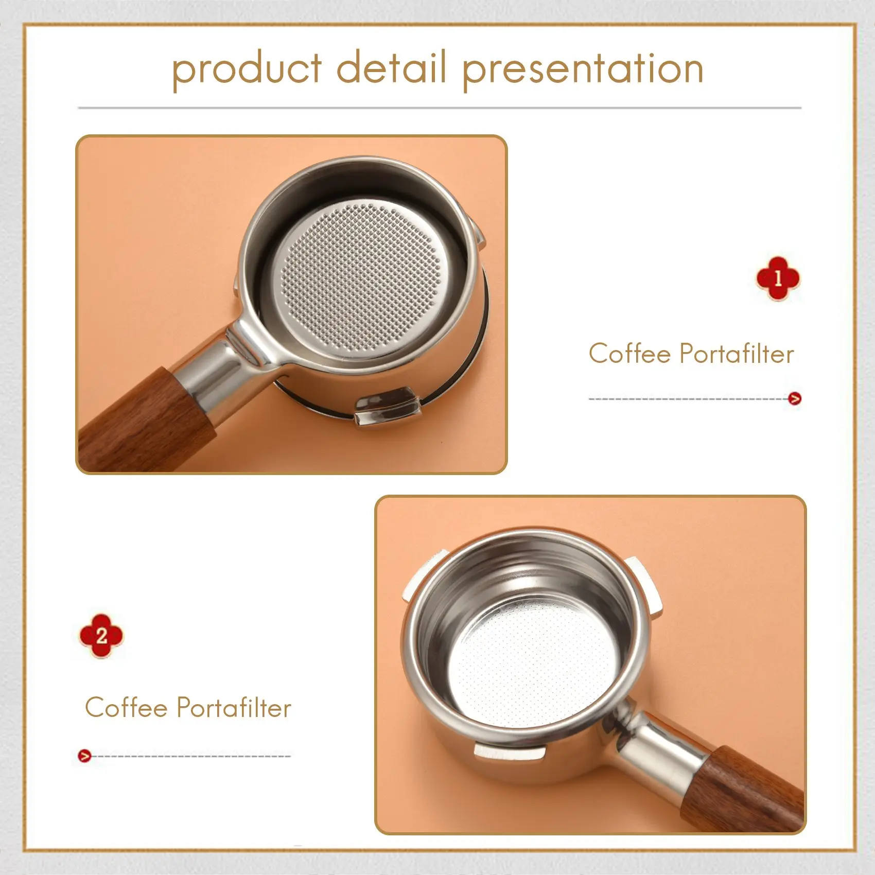 Exquisite-58MM Portafilter Coffee Machine Bottomless Filter For Barsetto Coffee