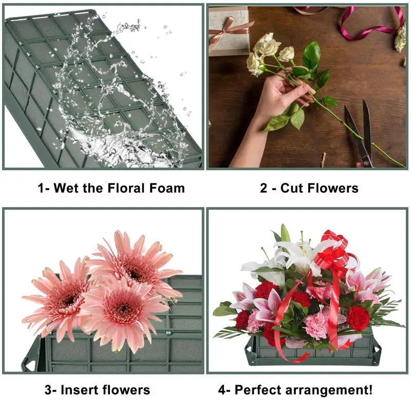 Rectangle Floral Foam Cage Holder Suspensibility Dry And Wet Floral Foam Floral Arrangement Supplies For DIY Florist wedding