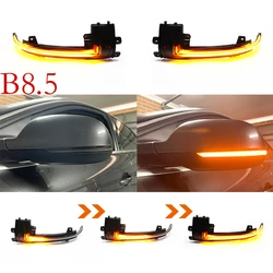 2 Pieces for Audi A4 A5 S5 B8.5 RS5 RS4 Dynamic Scroll LED Turn Signal Light Sequential Rearview Mirror Indicator Blinker Light