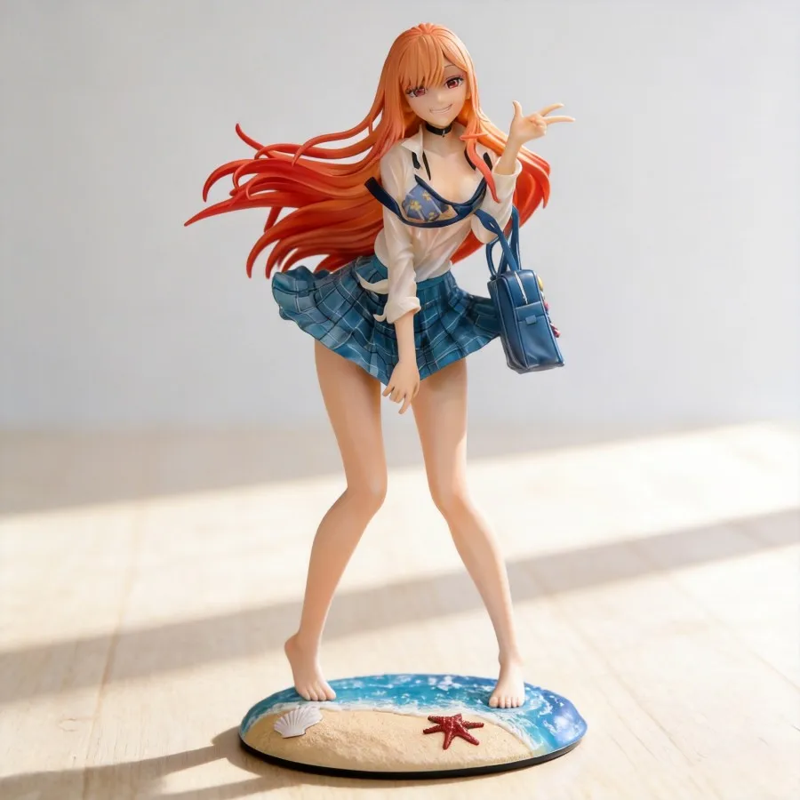 

Kitagawa Marin My Dress-Up Darling 27CM Figure Merchandise Anime Birthday Beach Gift Beautiful Girl Model