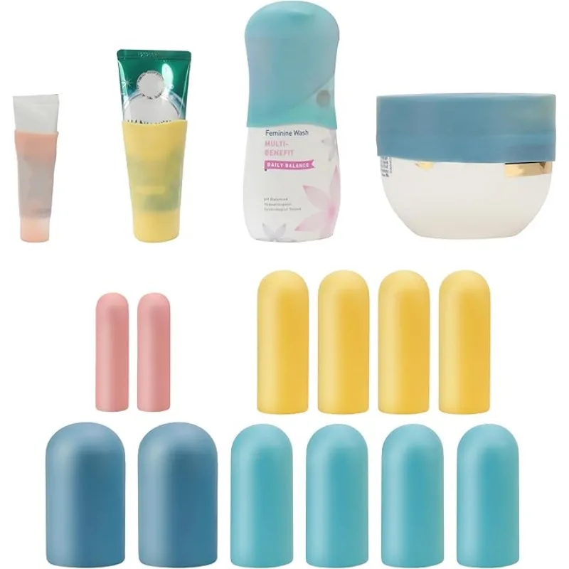 

Elastic Sleeves for Leak Proofing Cruise Ship Essentials Travel Accessories Luggage for Women Men Travel Essentials Silicon