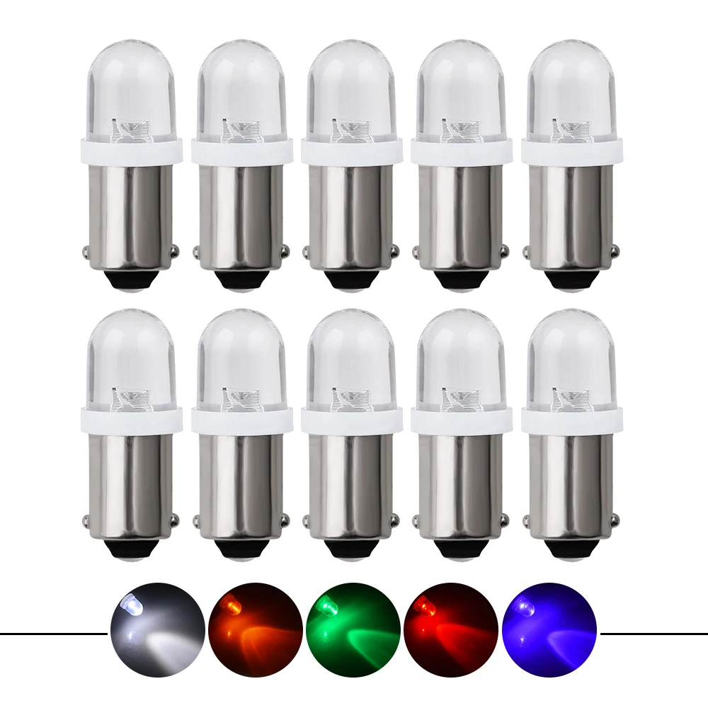 10pcs High Quality BA9S T4W 434 1 LED Car Auto Side Wedge Parker Interior Dome Signal Light Bulb DC12V