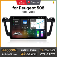 Junsun V3 Plus 2K Car Radio For Peugeot 508 508SW 2011 - 2018 wireless CarPlay Android Auto No 2 din 2din DVD