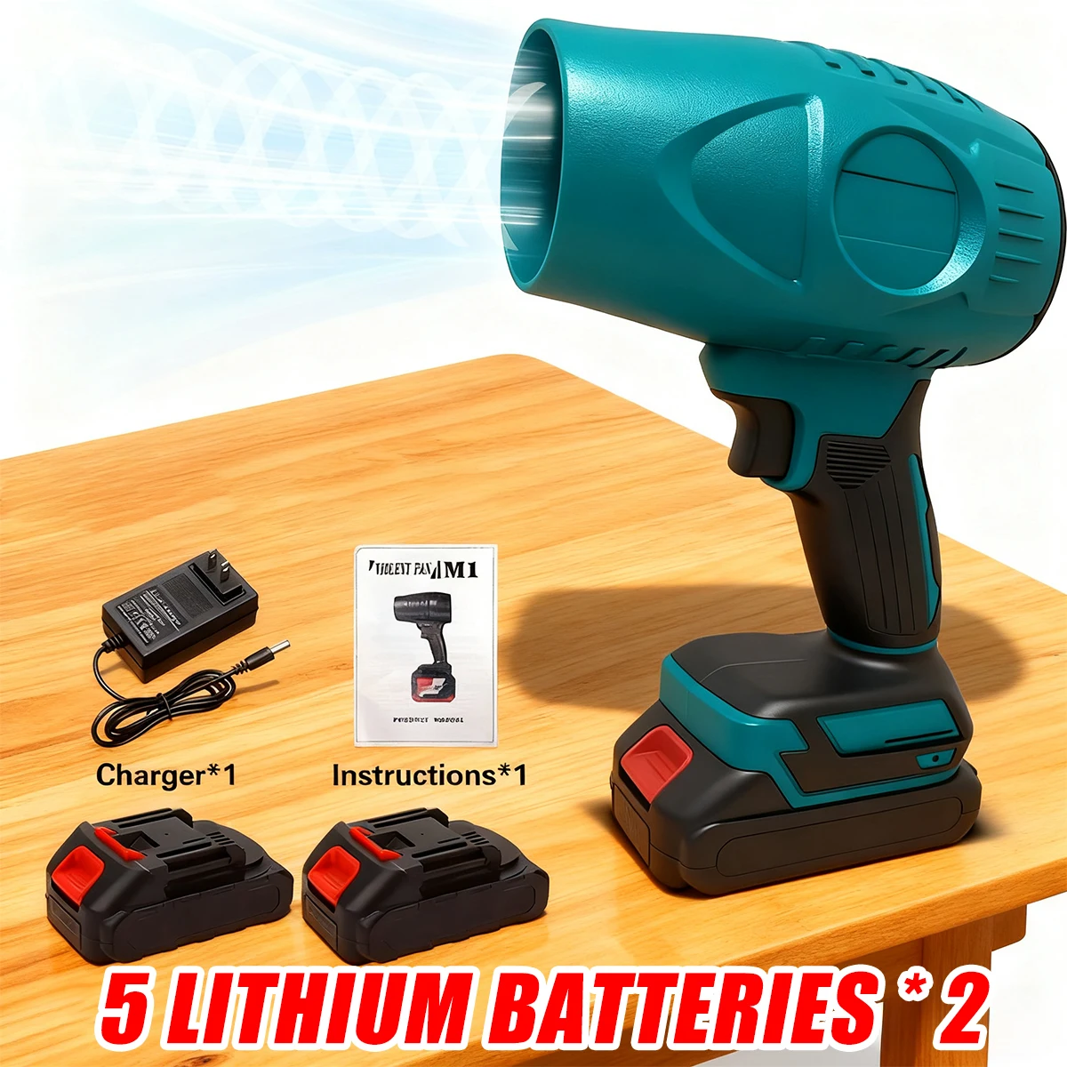 

Turbo Jet Hair Dryer, Rpm Electric Cordless Leaf Blower, 21V Jet Dryer Hair Dryer, High-pressure Air Blower, Handheld Car Blower