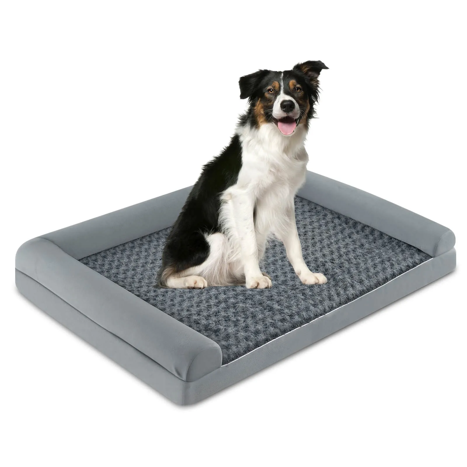 

XL Sized Large Pet Bed w/Orthopedic Egg Crate Foam Removable Washable Cover