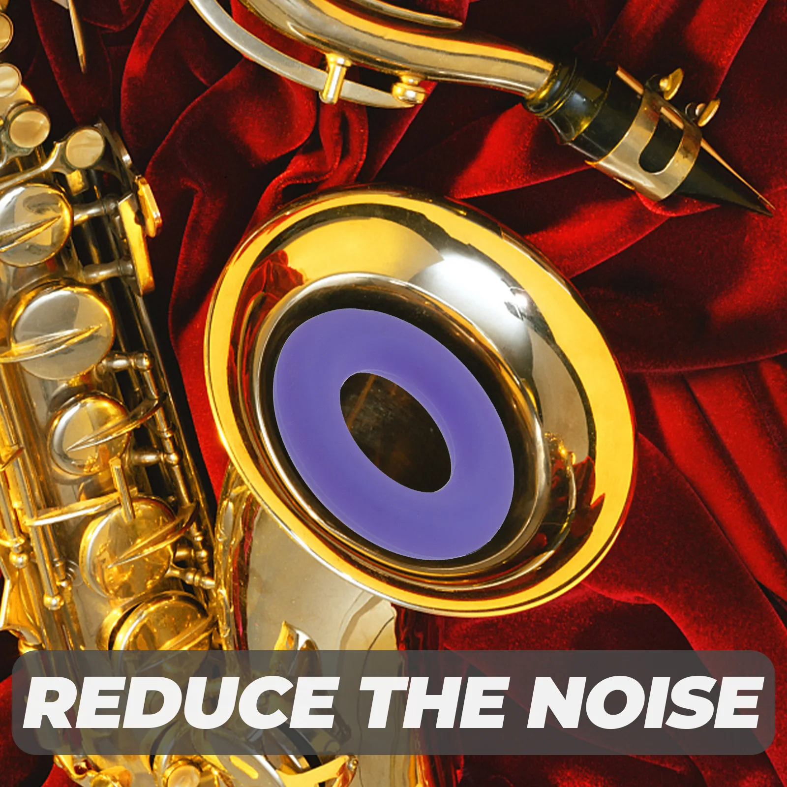 

Clarinet Mute Tenor Sax Lovers Saxophone Silicone Bell Protector Accessories Damper Jazz Purple Alto
