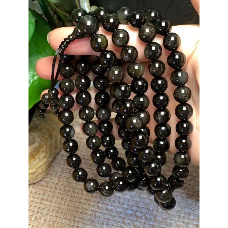 Authentic natural Tibetan-style woolly yak horn high-end collectible Buddhist beads ornaments from Asia and Africa, featurin