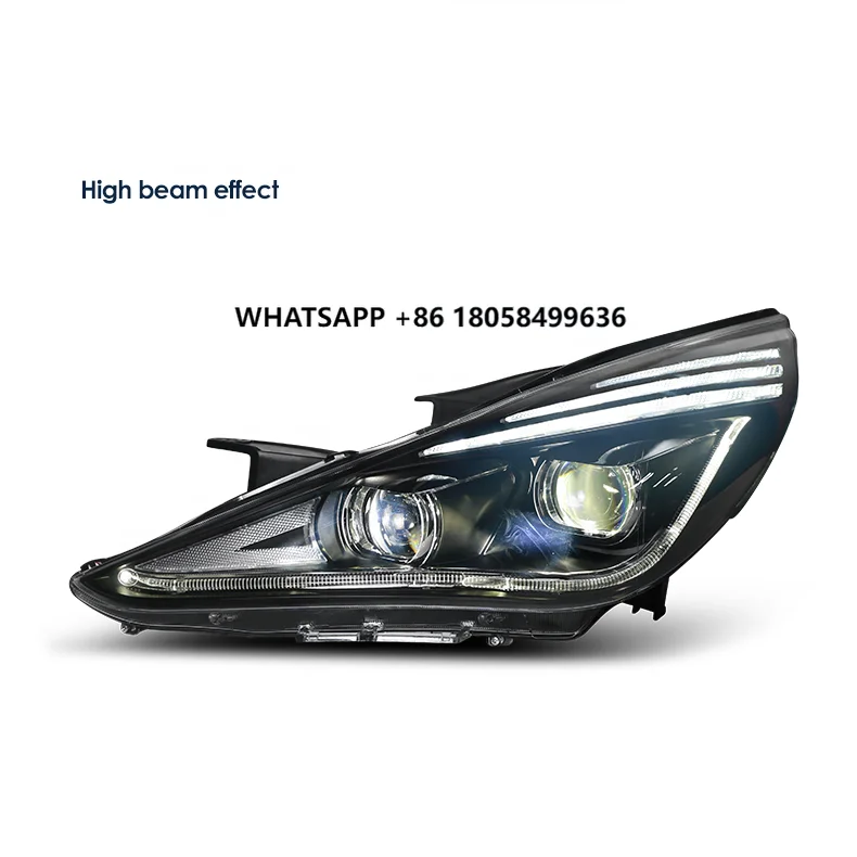 

HCmotion Factory Accessories 6th Gen Front Lamp Sedan 2010 2011 2012 2013 2014 Full LED I45 Headlights for yundai Sonata