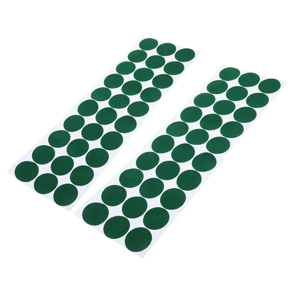 

2 Sheets Pe Lint Material Billiard Table Cloth Protection Dots Sticker for Pool Snooker Table Position Marking Spot Adhesive Non
