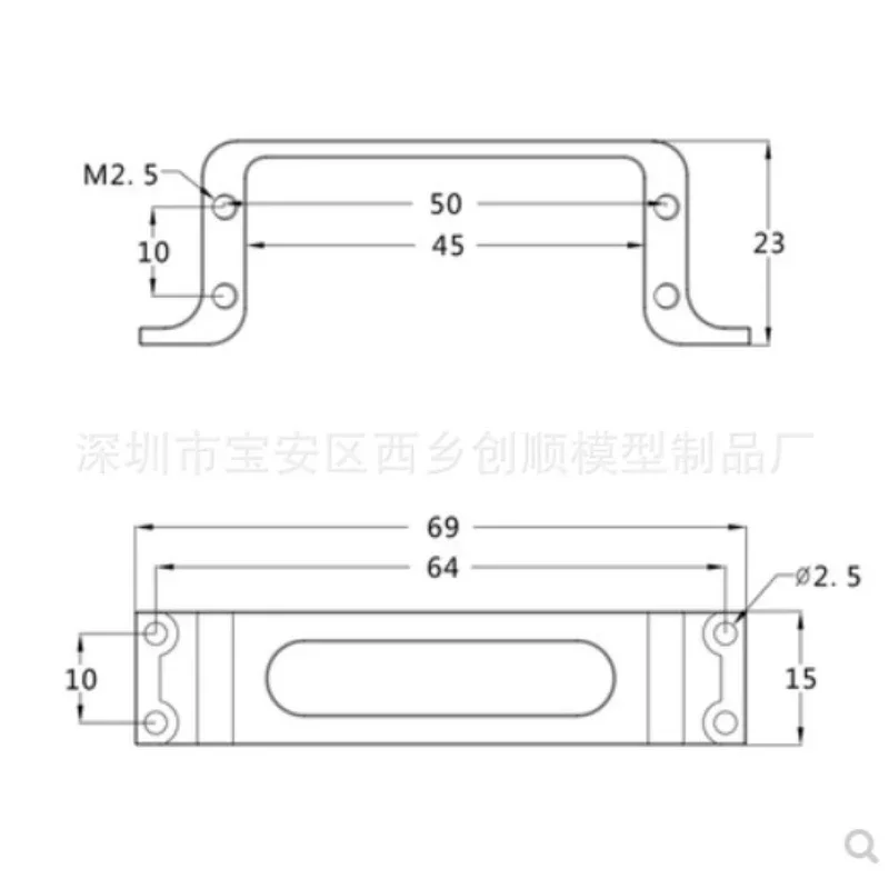 1 Piece CNC Aluminum Alloy Standard Medium Servo Mounting Bracket Fixed Frame For Fixed Wing UAV Plane RC Model