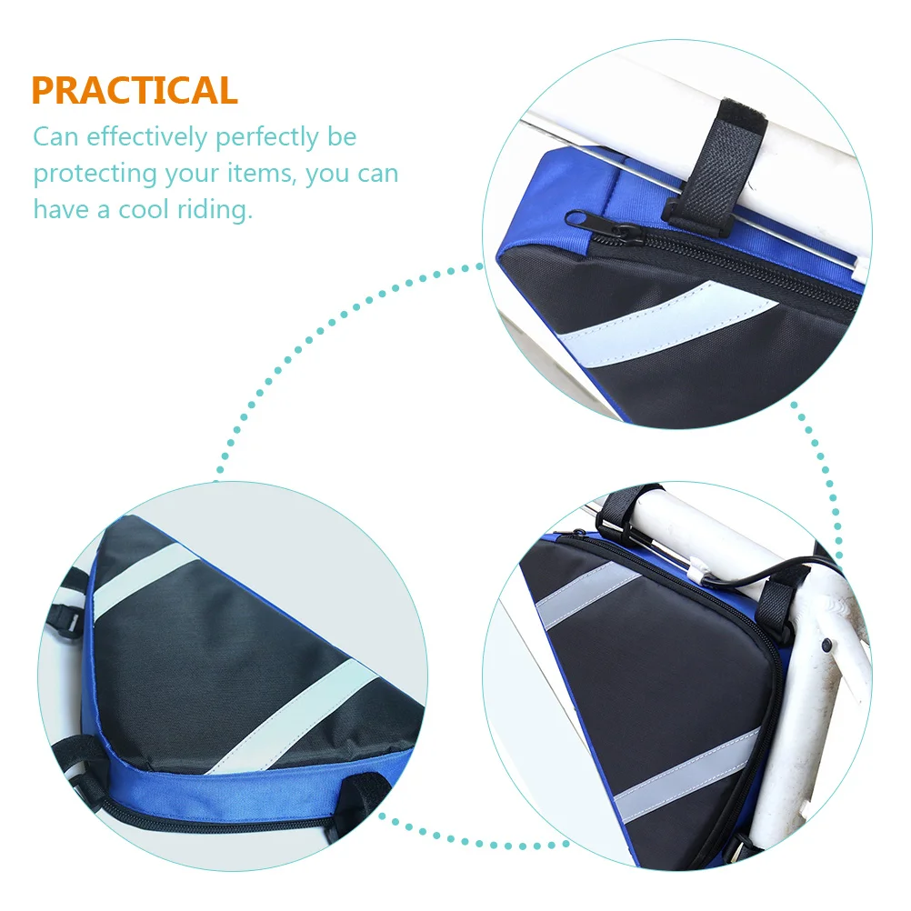 

Waterproof Frame Bag Durable Bicycle Storage Pouch Multi-Function Portable Bike Accessory For Road Mountain Folding Bikes Sturdy