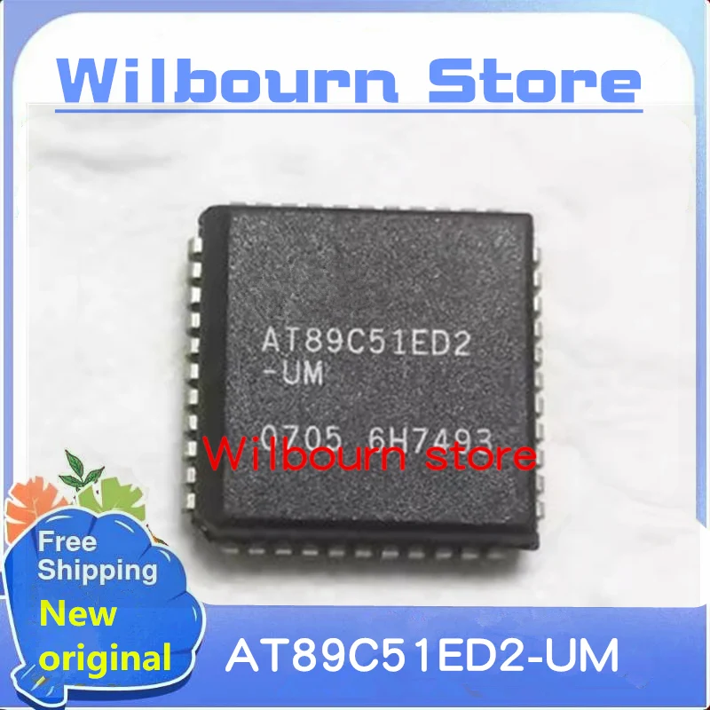 NEW 10PCS/LOT AT89C51ED2-UM AT89C51ED2-IM AT89C51ED2 PLCC44   stock Wilbourn Store