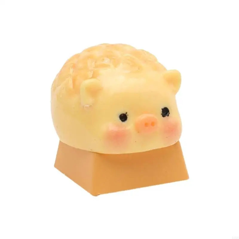 

E65E Resins Keycaps свинья ананасовая булочка 3D -клавиш Настройки скрещивания скрещивания клавишных досок клавиш