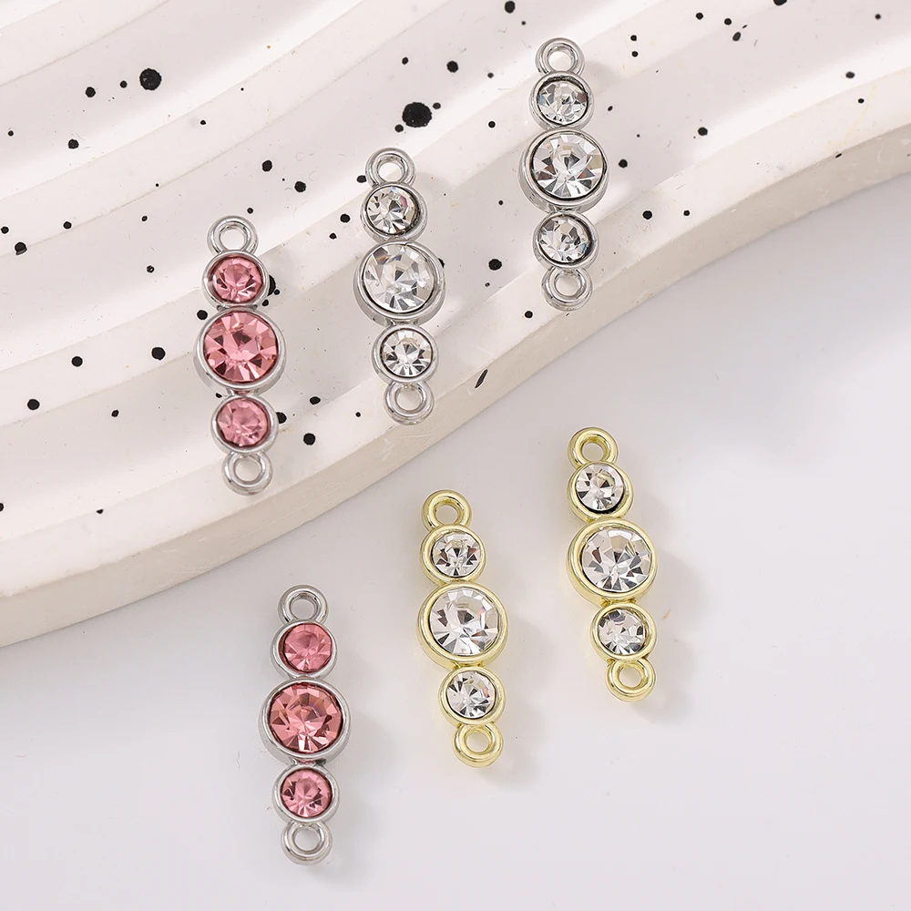 

5 шт. нежные хрустальные подвески с фианитами, подвески для изготовления ювелирных изделий, ожерелье, серьги, браслет, аксессуары для самостоятельного изготовления, принадлежности