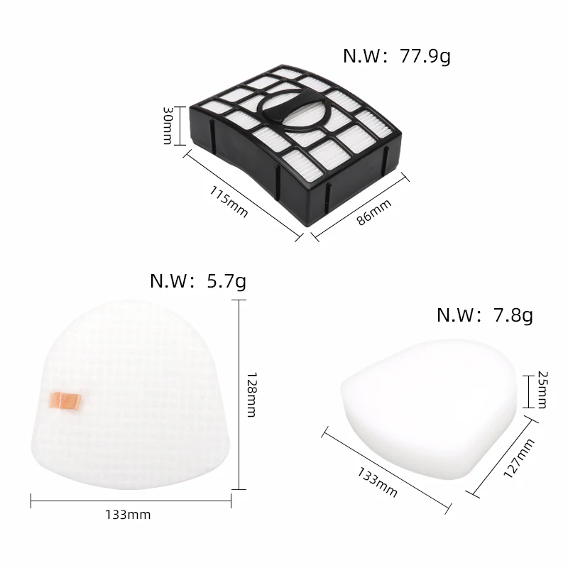 Ricambi filtro HEPA per Shark UV650, UV725, ZU560, ZU560C, ZU561, ZU562, ZU572, ZD400, ZD402 schiuma e feltro