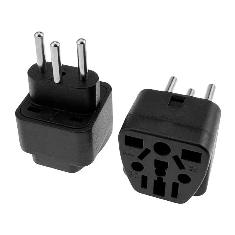 Hot Universal Black Copper 10A 250V EURO UK AU USA EU to Swiss Switzerland Suisse 3 Pin AC Power Plug Converter Travel Adapter