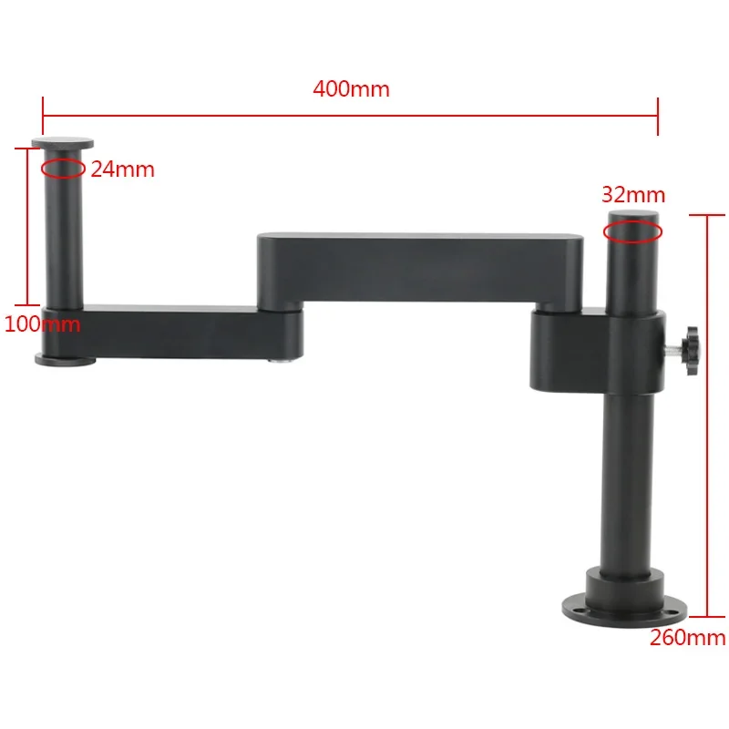 Scharnierende Arm Klem Microscoop Beugel 76mm 50mm Scherpstellen Houder Voor Stereo Microscoop Monoculaire lens Video Microscoop Camera