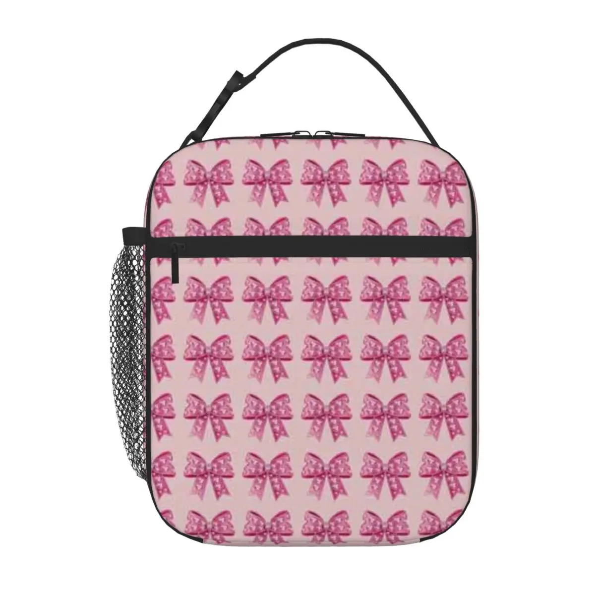 Bestselling Pretty Fancy Pink Bow Soft Touch Lunch Tote Daily Snack Storage Work Lunch Bag