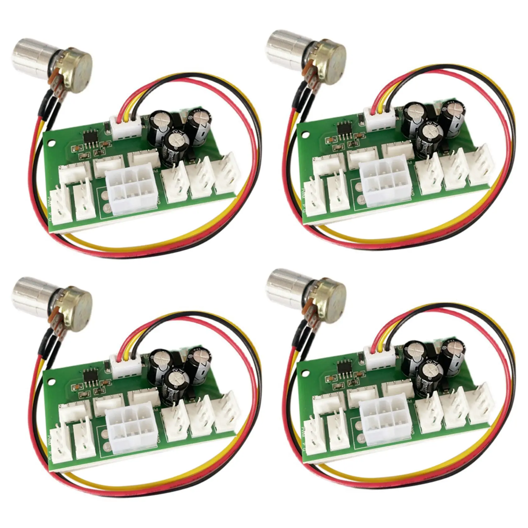 

4X Computer Case Miner Fan Speed Controller 8-Channel Fan Hub PWM High-Power Violent Fan Controller Fan Speed Governor