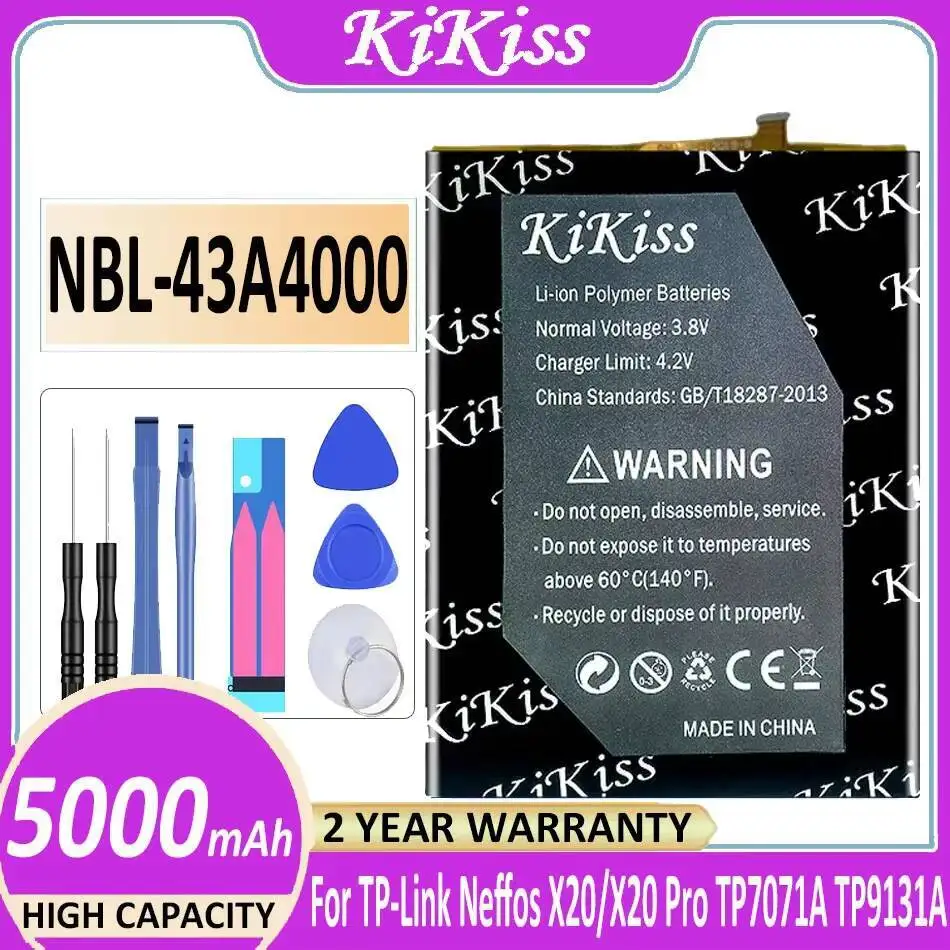 

Mobile Phone Battery Nbl-43A4000 5000Mah For TP-Link Neffos X20 Pro TP7071A TP9131A