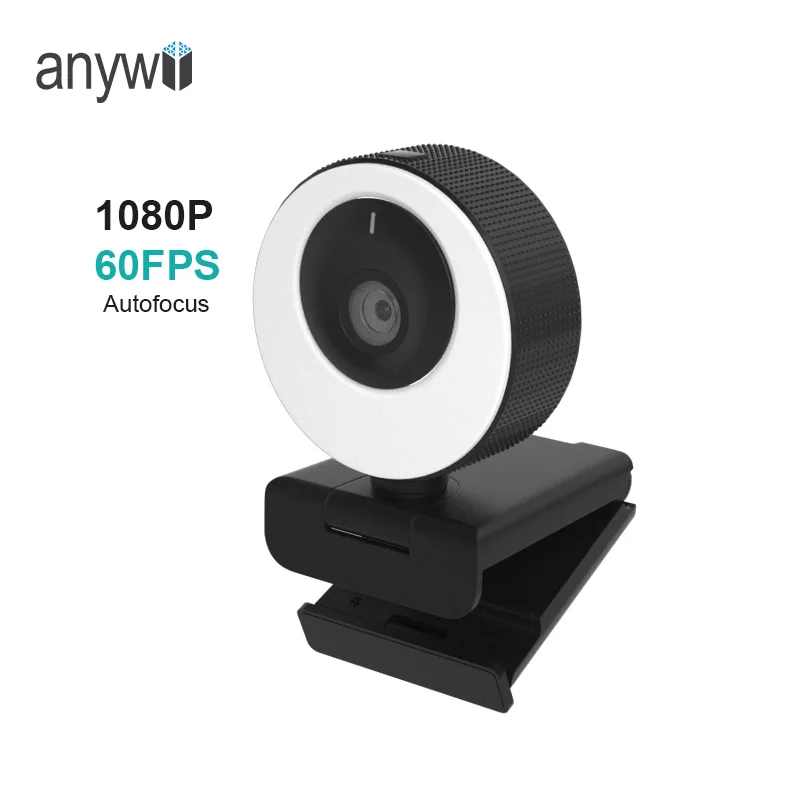 Anywii Hd 1080p Usb Webcam Mini Computer Pc Web Camera With Microphone Rotatable for Live Broadcast Video Calling Conference