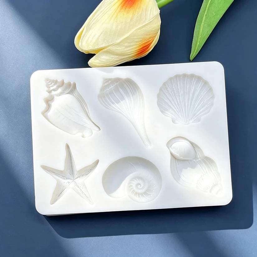 Muschel Muschel Seestern Ozean Silikonform Sugarcraft Schokolade Cupcake Backform Fondant Kuchen Dekorieren Werkzeuge – Detail 6