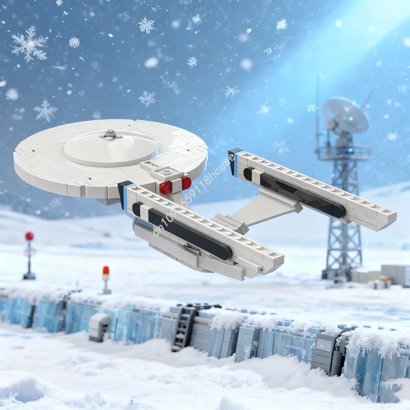 283 pezzi MOC Star Trek Classe di Costituzione TMP Modello da costruzione regali di Natale blocchi Architettura giocattoli Assemblare idea fai da te Mattone