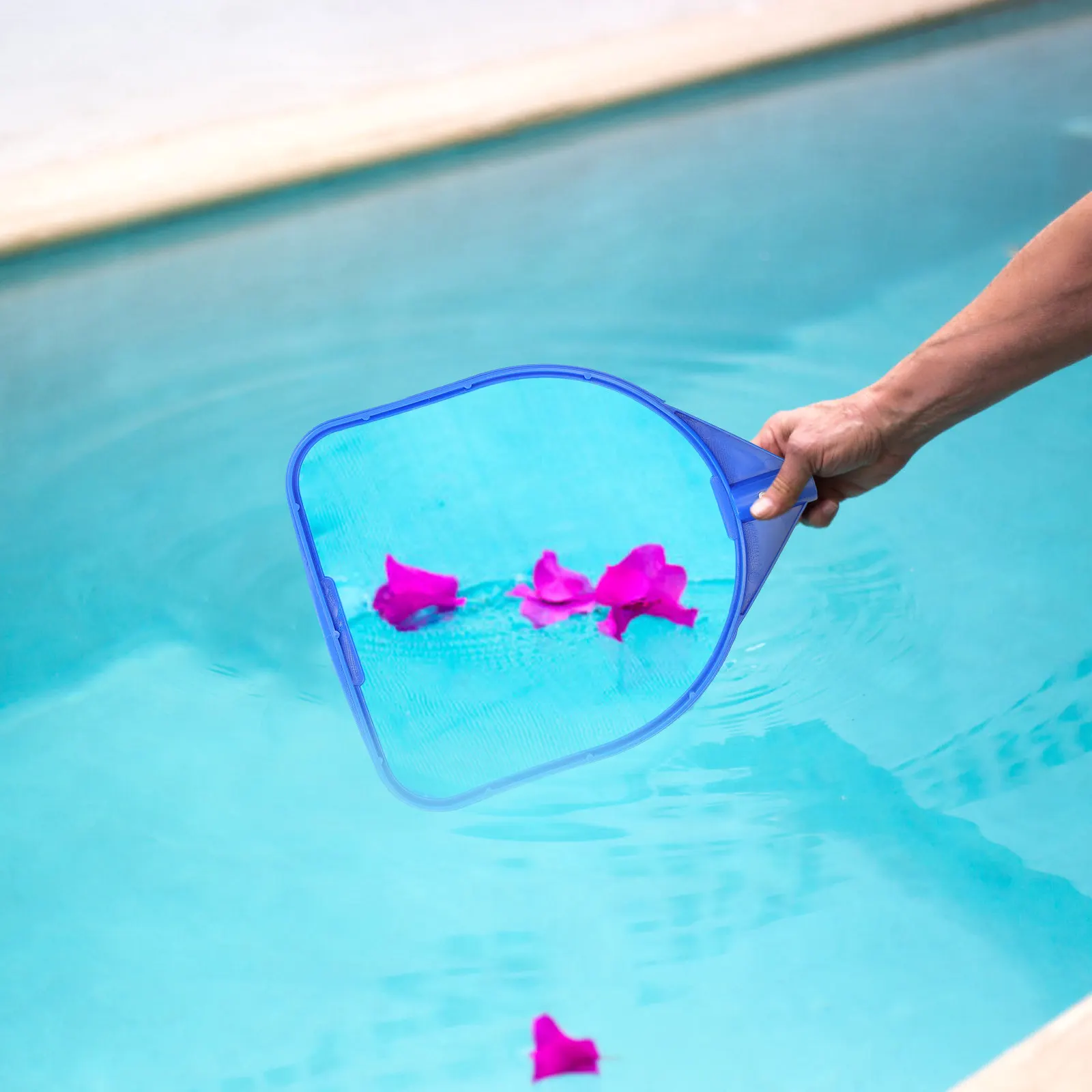Pool Leaf Net Cleaner with Aluminum Handle & Plastic Frame – Easy Assemble/Disassemble for Pool, Spa, Hot Tub, Pond