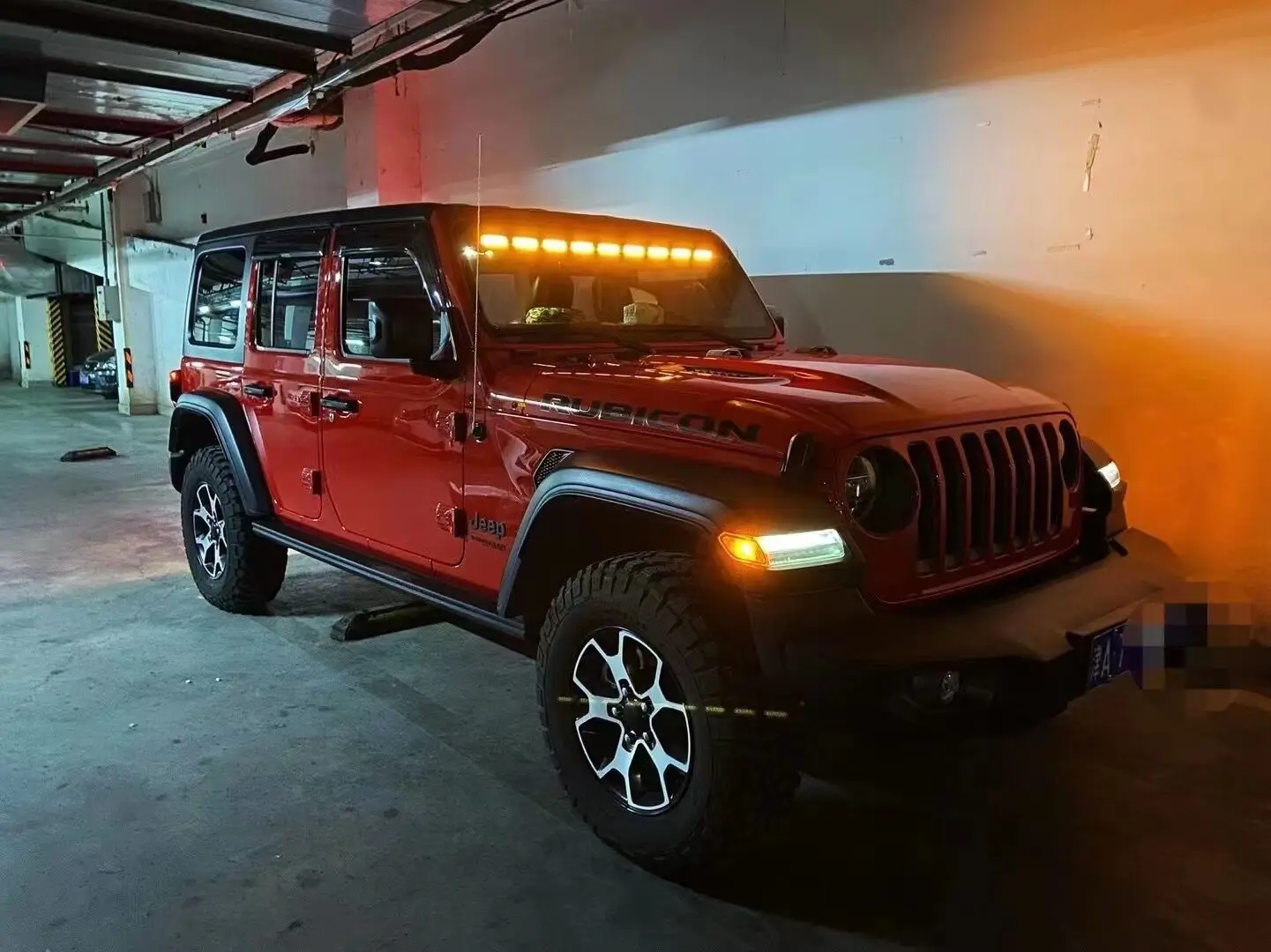 Yellow Led Light Bars Car Window Light for Jeep Wrangler JL JT Gladiator 2018-2024 LANTSUN J9035