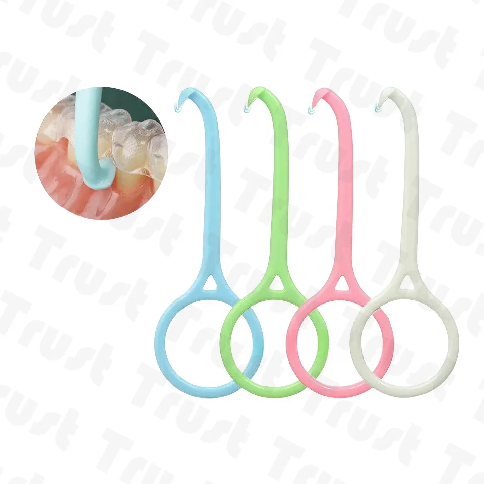 50/100Pcs Dental Aligner Invisible Remove Braces Tool Extractor Hook Chewies SiliconeStick Mixed Color