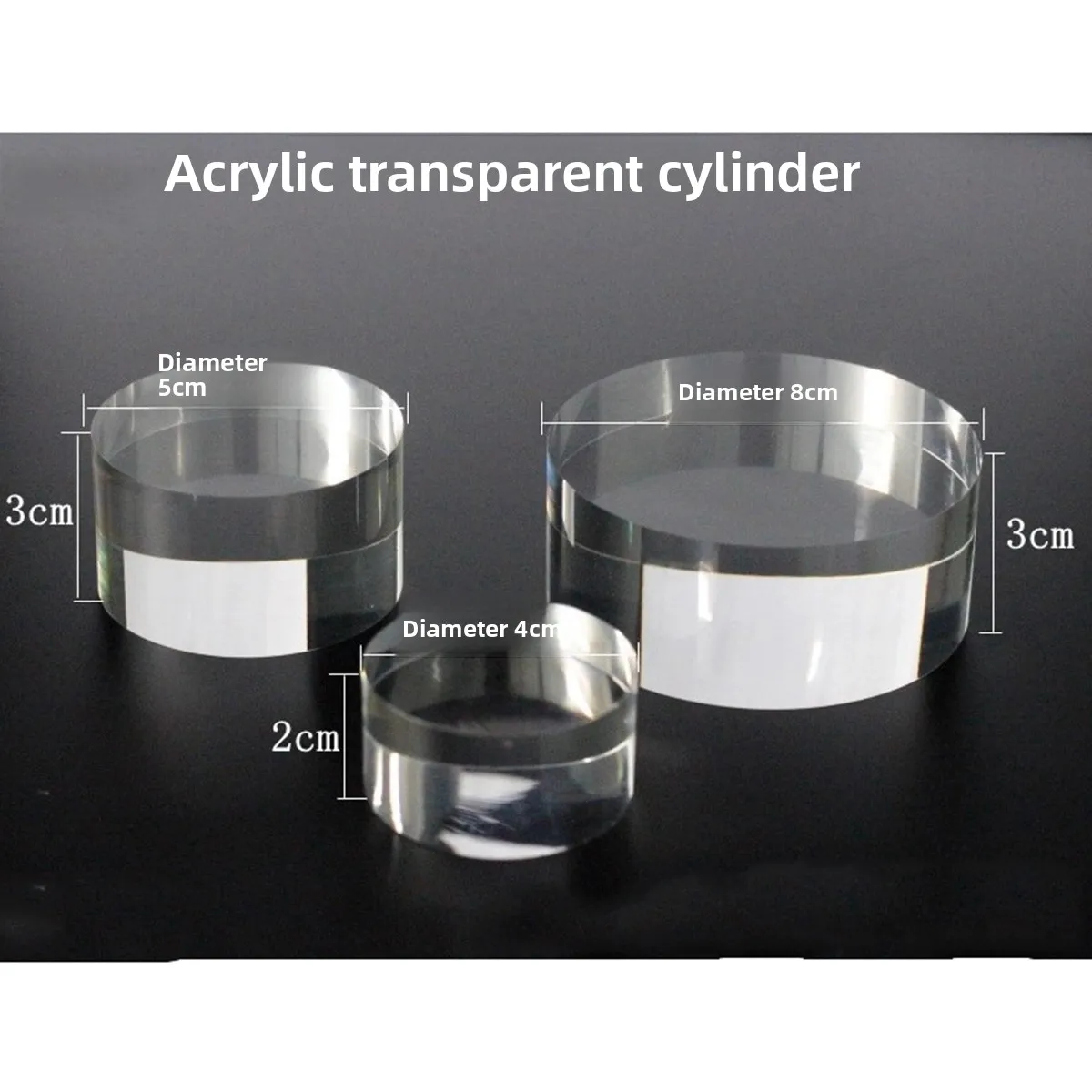 

Transparent Acrylic Plastic Cylindrical Cosmetic Base Crystal Box Booth Plexiglass Floor to Ceiling Jewelry Display Stand