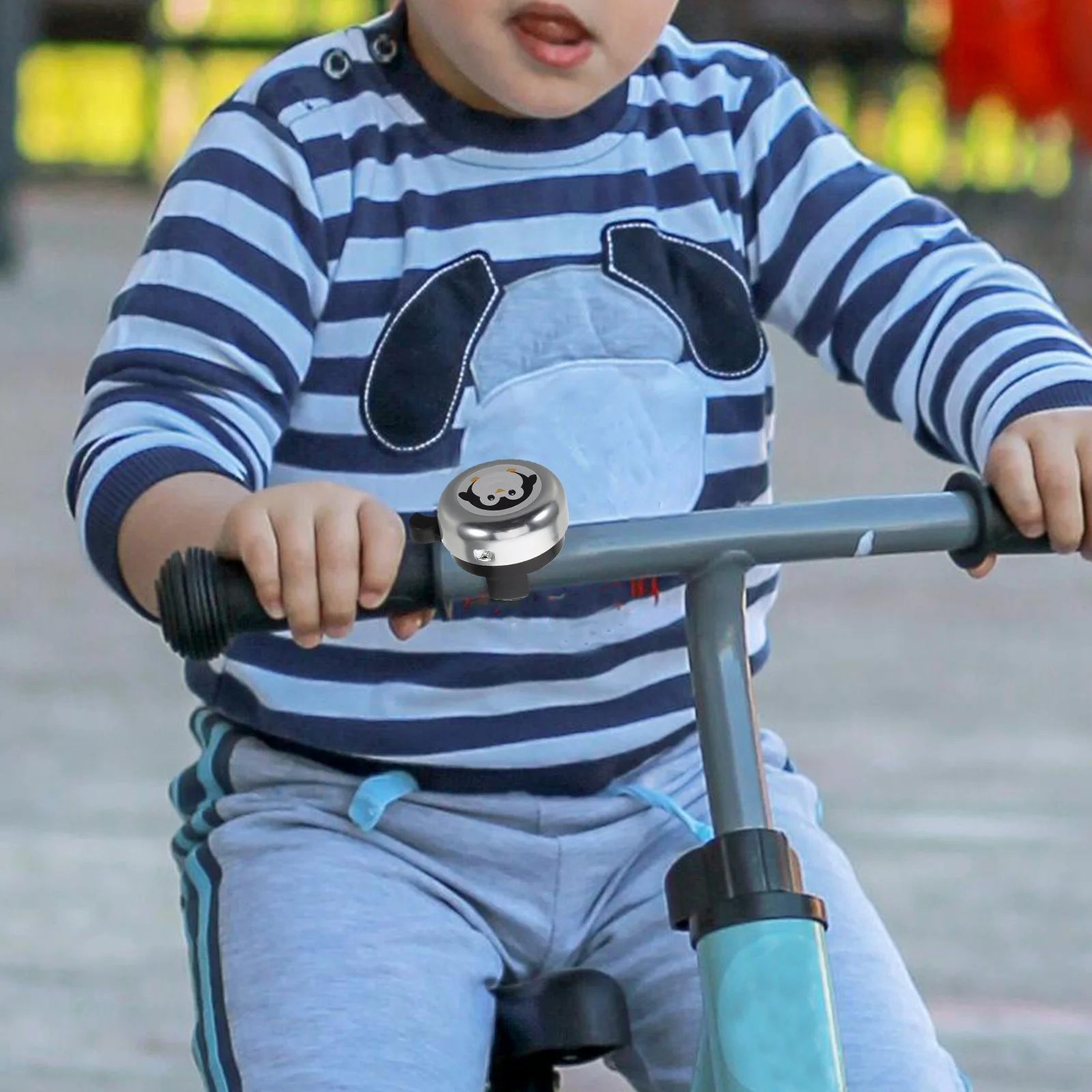

2Pcs Loud Balance Bike Bell Cartoon Design Easy Fit for Bicycle Scooter Tricycle Horn Cycling Accessory