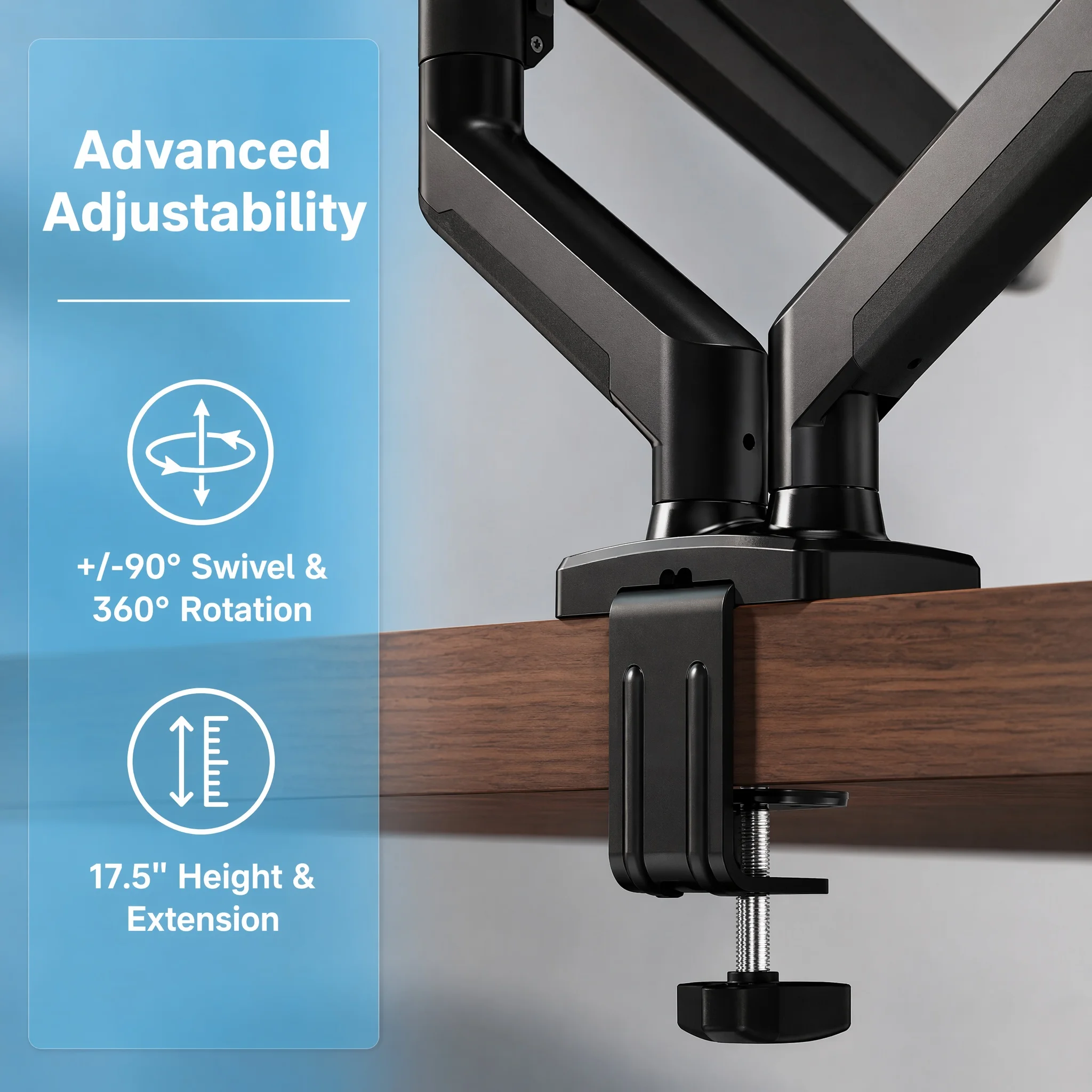 Dual Monitor Stand up to 33 in - Monitor Arm Single 评论和价格