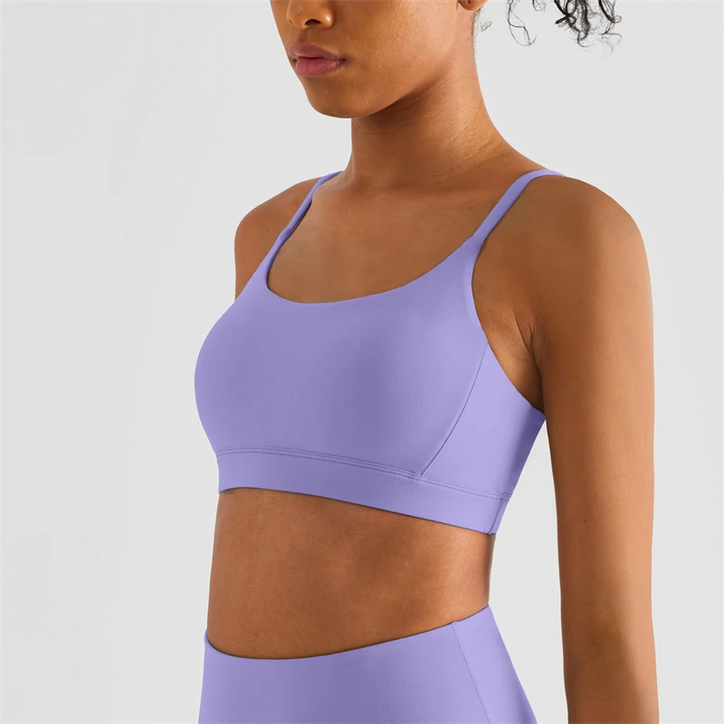 Seksowny biustonosz sportowy do jogi bez pleców Damski biustonosz do ćwiczeń na siłowni Crop Top Kamizelka Odporny na uderzenia biustonosz fitness