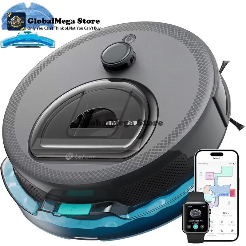 2026 Latest Lefant Vacuum Cleaner with Mop Function LiDAR Navigation 5000Pa Suction 190° PSD Obstacle Avoidance Multi