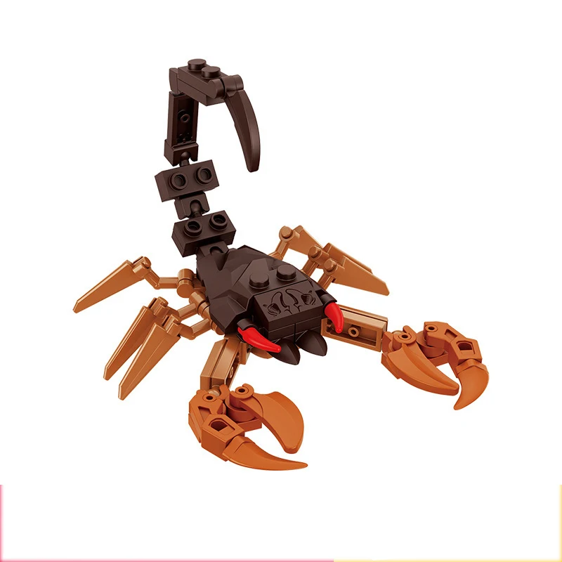  Moc الحشرات نماذج للحيوانات النحل النمل فراشة الكريكيت الجندب الحوت مجموعة اللبنات لتقوم بها بنفسك لغز تجميع اللعب صبي طفل هدية #5