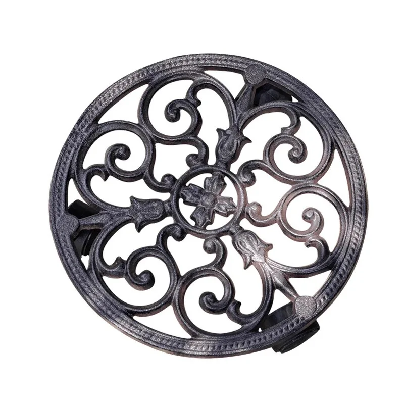 

European Style Cast Iron Flower Pot Tray Garden Courtyard for Garden Planting