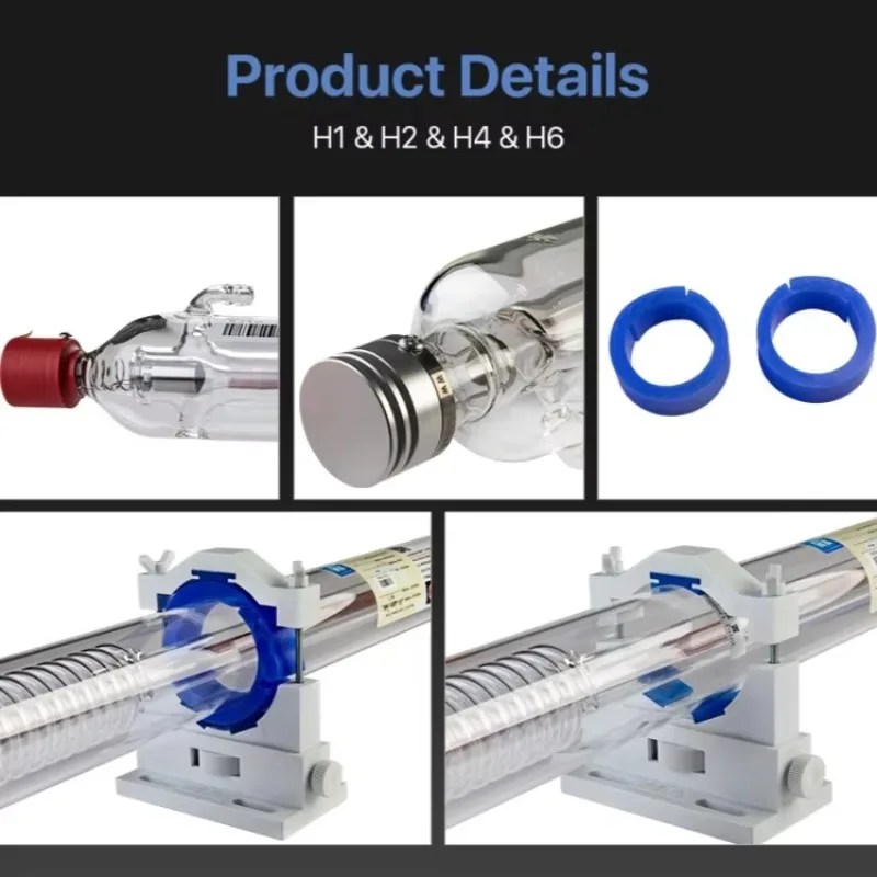 USA Warehouse Products Parti di apparecchiature per tubi di CO2 in vetro da 100 W per parti di attrezzature per taglio e incisione