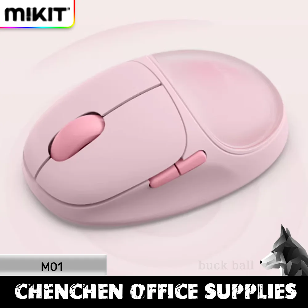 

MIKIT M01 Gaming Wireless Mouse 2Mode 2.4G Bluetooth Mice Ergonomics 2400DPI ESport Colorful Lightweight Office Gamer Mouse Gift