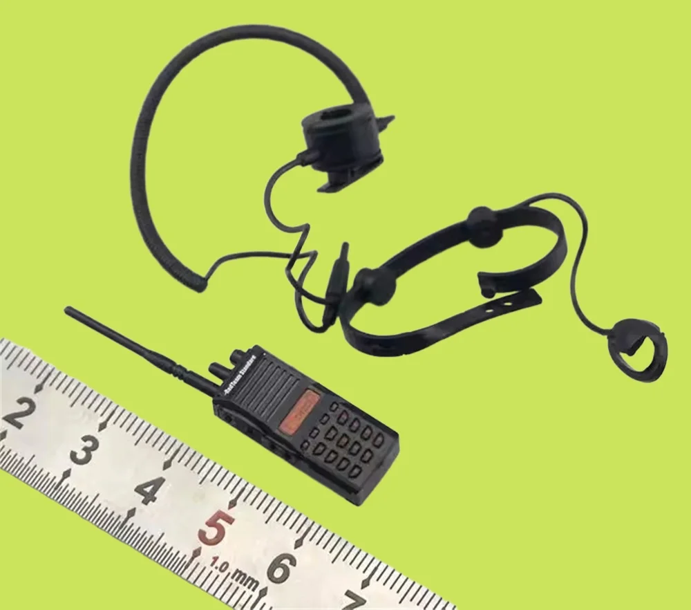 

Hot Sale DAMTOYS MINITIMES Soldier Doll US. Communicate Phone Headset PVC Material Not Real Toys Model For 12" Doll Figure 1/6