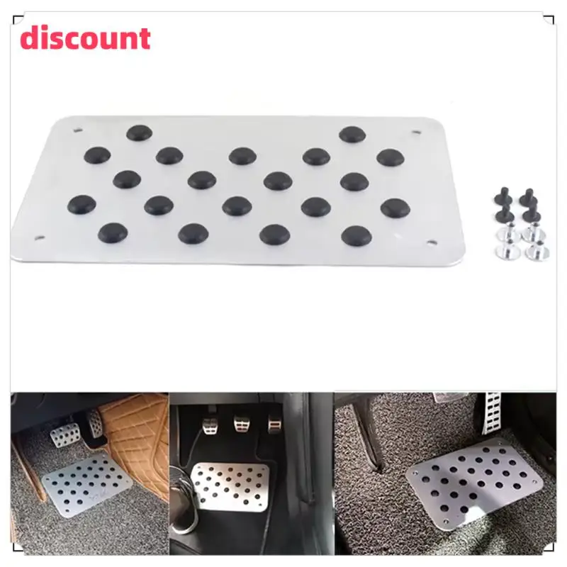 Excellent Quality-Aluminum Alloy Car Non-Slip Plate Carpet Pedal Floor Mat Environmental Rubber Car Accessories Styling